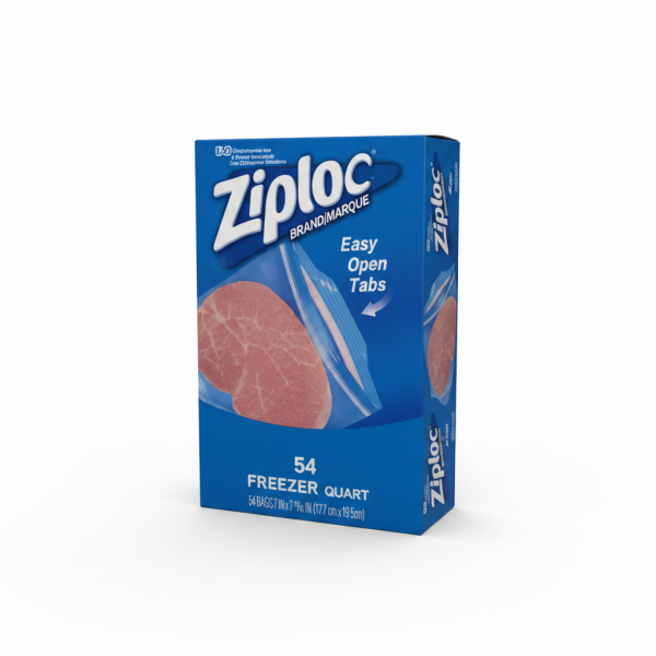 Ziploc Freezer Quart Bags (54 Count)