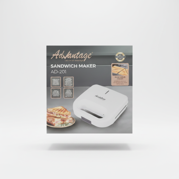 Advantage Sandwich Maker AD-201 (Rose Gold Finish)