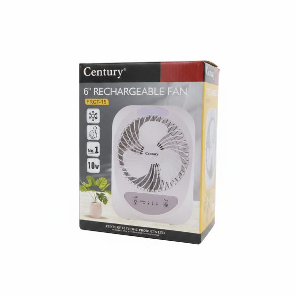 Century 6" Rechargeable Fan (FRCT-15)