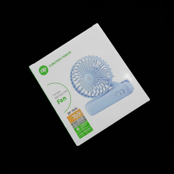 Duration Power Portable Rechargeable Handheld Fan (DP-7635) Duration Power Portable Rechargeable Handheld Fan (DP-7635)